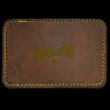 Faux Leather Engravable Patch - Round-Corner Rectangular Thumbnail