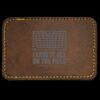 Faux Leather Engravable Patch - Round-Corner Rectangular Thumbnail