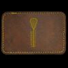 Faux Leather Engravable Patch - Round-Corner Rectangular Thumbnail