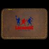 Faux Leather Engravable Patch - Round-Corner Rectangular Thumbnail