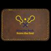 Faux Leather Engravable Patch - Round-Corner Rectangular Thumbnail
