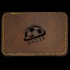 Faux Leather Engravable Patch - Round-Corner Rectangular Thumbnail