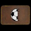 Faux Leather Engravable Patch - Round-Corner Rectangular Thumbnail