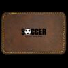 Faux Leather Engravable Patch - Round-Corner Rectangular Thumbnail