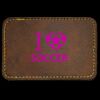 Faux Leather Engravable Patch - Round-Corner Rectangular Thumbnail