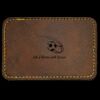 Faux Leather Engravable Patch - Round-Corner Rectangular Thumbnail