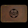 Faux Leather Engravable Patch - Round-Corner Rectangular Thumbnail