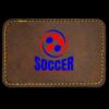 Faux Leather Engravable Patch - Round-Corner Rectangular Thumbnail