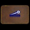 Faux Leather Engravable Patch - Round-Corner Rectangular Thumbnail
