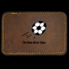 Faux Leather Engravable Patch - Round-Corner Rectangular Thumbnail