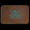 Faux Leather Engravable Patch - Round-Corner Rectangular Thumbnail