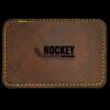 Faux Leather Engravable Patch - Round-Corner Rectangular Thumbnail