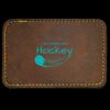 Faux Leather Engravable Patch - Round-Corner Rectangular Thumbnail