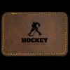 Faux Leather Engravable Patch - Round-Corner Rectangular Thumbnail