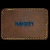 Faux Leather Engravable Patch - Round-Corner Rectangular Thumbnail