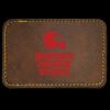 Faux Leather Engravable Patch - Round-Corner Rectangular Thumbnail