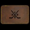 Faux Leather Engravable Patch - Round-Corner Rectangular Thumbnail