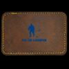 Faux Leather Engravable Patch - Round-Corner Rectangular Thumbnail