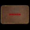 Faux Leather Engravable Patch - Round-Corner Rectangular Thumbnail