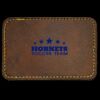 Faux Leather Engravable Patch - Round-Corner Rectangular Thumbnail