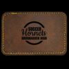 Faux Leather Engravable Patch - Round-Corner Rectangular Thumbnail