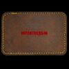 Faux Leather Engravable Patch - Round-Corner Rectangular Thumbnail