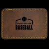 Faux Leather Engravable Patch - Round-Corner Rectangular Thumbnail