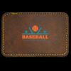 Faux Leather Engravable Patch - Round-Corner Rectangular Thumbnail