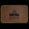 Faux Leather Engravable Patch - Round-Corner Rectangular Thumbnail