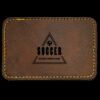 Faux Leather Engravable Patch - Round-Corner Rectangular Thumbnail