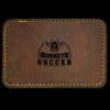 Faux Leather Engravable Patch - Round-Corner Rectangular Thumbnail