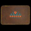 Faux Leather Engravable Patch - Round-Corner Rectangular Thumbnail