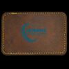 Faux Leather Engravable Patch - Round-Corner Rectangular Thumbnail