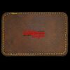 Faux Leather Engravable Patch - Round-Corner Rectangular Thumbnail