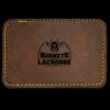 Faux Leather Engravable Patch - Round-Corner Rectangular Thumbnail