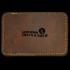 Faux Leather Engravable Patch - Round-Corner Rectangular Thumbnail