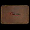 Faux Leather Engravable Patch - Round-Corner Rectangular Thumbnail
