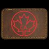 Faux Leather Engravable Patch - Round-Corner Rectangular Thumbnail