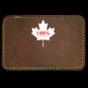 Faux Leather Engravable Patch - Round-Corner Rectangular Thumbnail