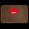 Faux Leather Engravable Patch - Round-Corner Rectangular Thumbnail