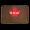 Faux Leather Engravable Patch - Round-Corner Rectangular Thumbnail