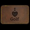 Faux Leather Engravable Patch - Round-Corner Rectangular Thumbnail