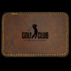 Faux Leather Engravable Patch - Round-Corner Rectangular Thumbnail