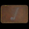 Faux Leather Engravable Patch - Round-Corner Rectangular Thumbnail