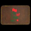 Faux Leather Engravable Patch - Round-Corner Rectangular Thumbnail