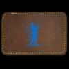 Faux Leather Engravable Patch - Round-Corner Rectangular Thumbnail