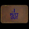 Faux Leather Engravable Patch - Round-Corner Rectangular Thumbnail