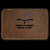 Faux Leather Engravable Patch - Round-Corner Rectangular Thumbnail