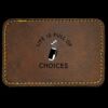 Faux Leather Engravable Patch - Round-Corner Rectangular Thumbnail