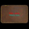 Faux Leather Engravable Patch - Round-Corner Rectangular Thumbnail